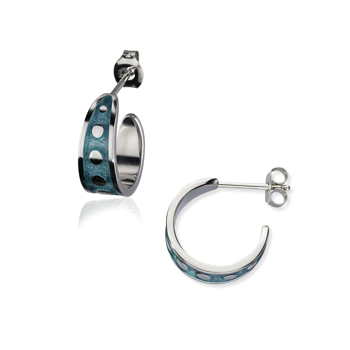 Enamel Hoop Earrings EE657
