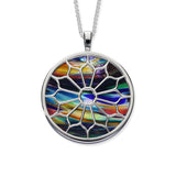 St Magnus Rose Window Silver Glass Pendant
