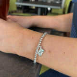 Saltire Silver Stretch Bracelet SSBL13