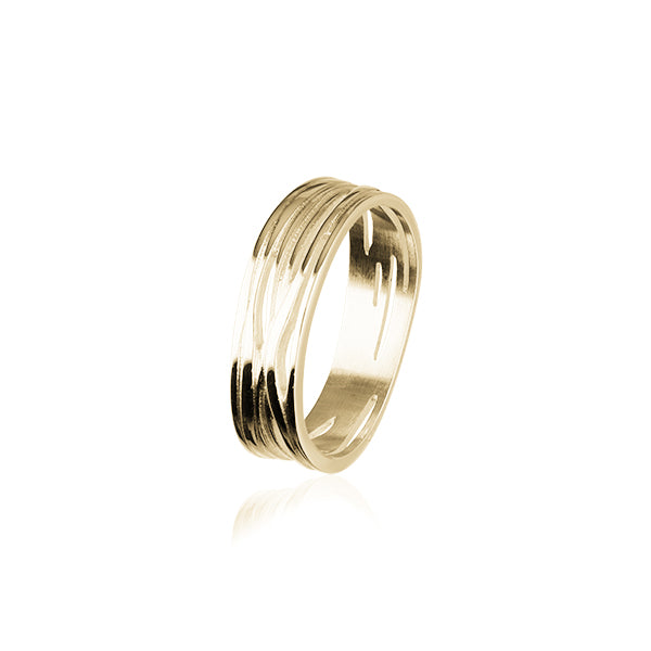 Twiggy Silver Ring R394