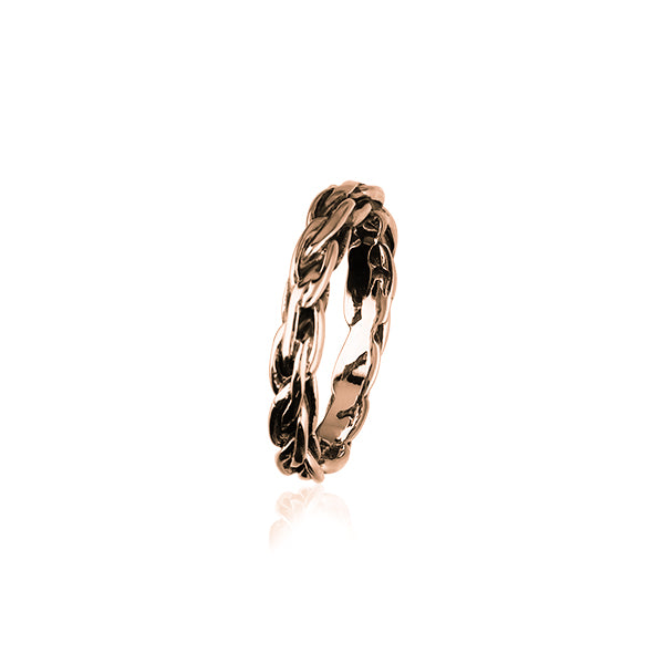 Sterling Silver Ring Oxidised with Pattern R82