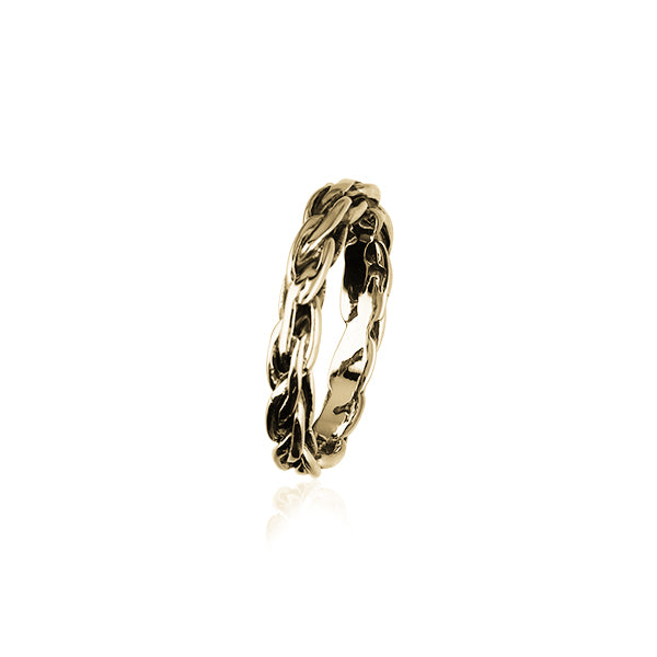 Sterling Silver Ring Oxidised with Pattern R82