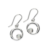 October Birthstone Silver Earrings SE373