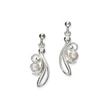 Flourish Silver Earrings SE396 Pearl