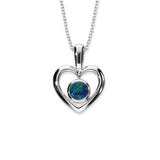 Harlequin Silver Pendant SP270 White Opal