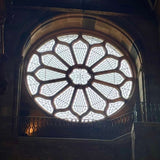 St Magnus Rose Window Silver Glass Pendant
