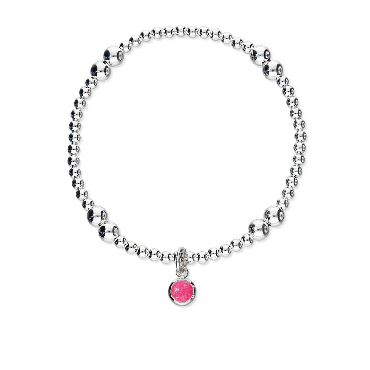 Harlequin Silver Stretch Bracelet SSBL11