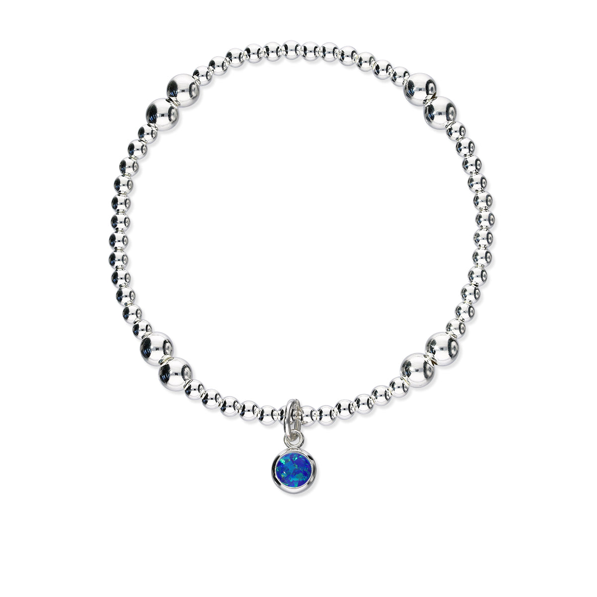 Harlequin Silver Stretch Bracelet SSBL11