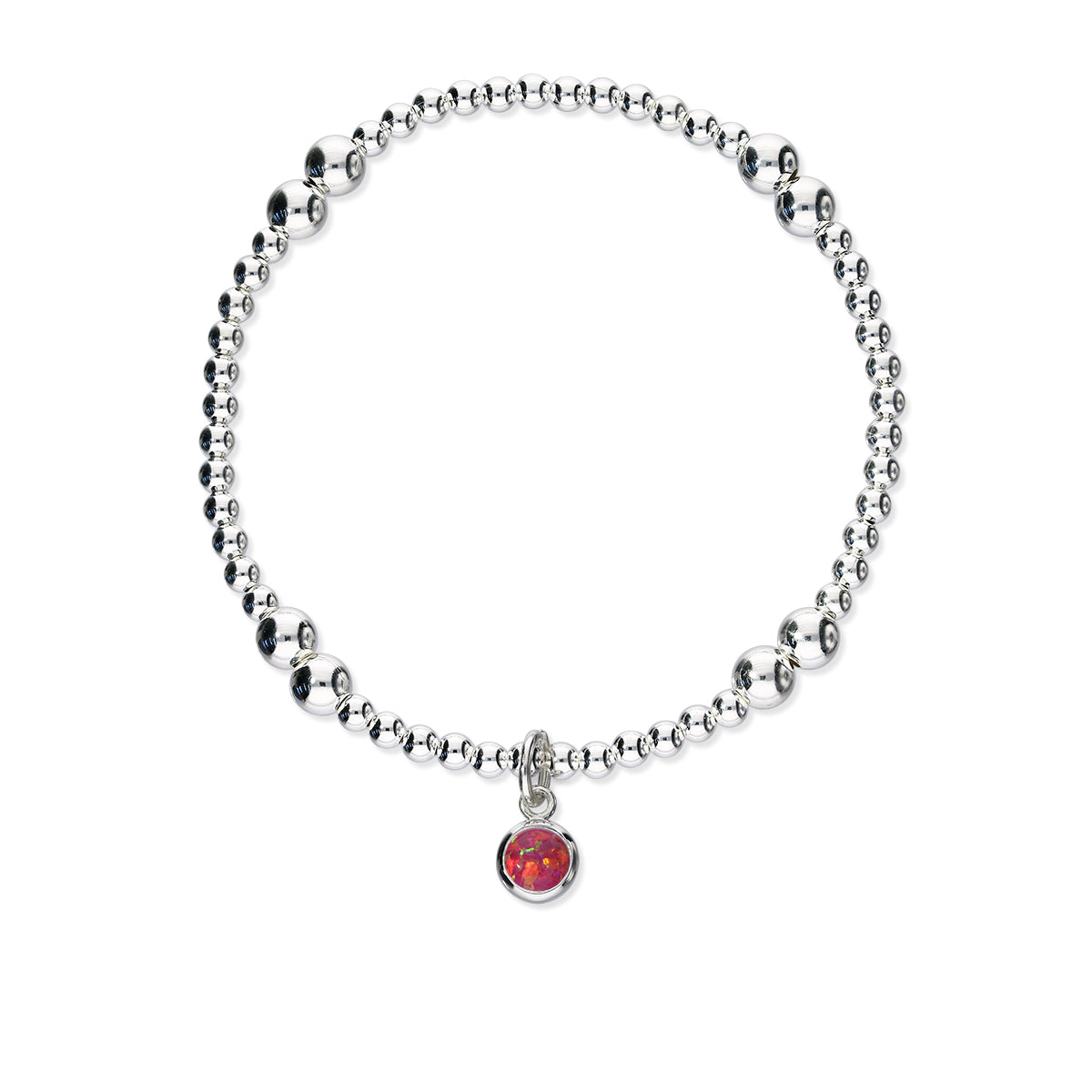 Harlequin Silver Stretch Bracelet SSBL11