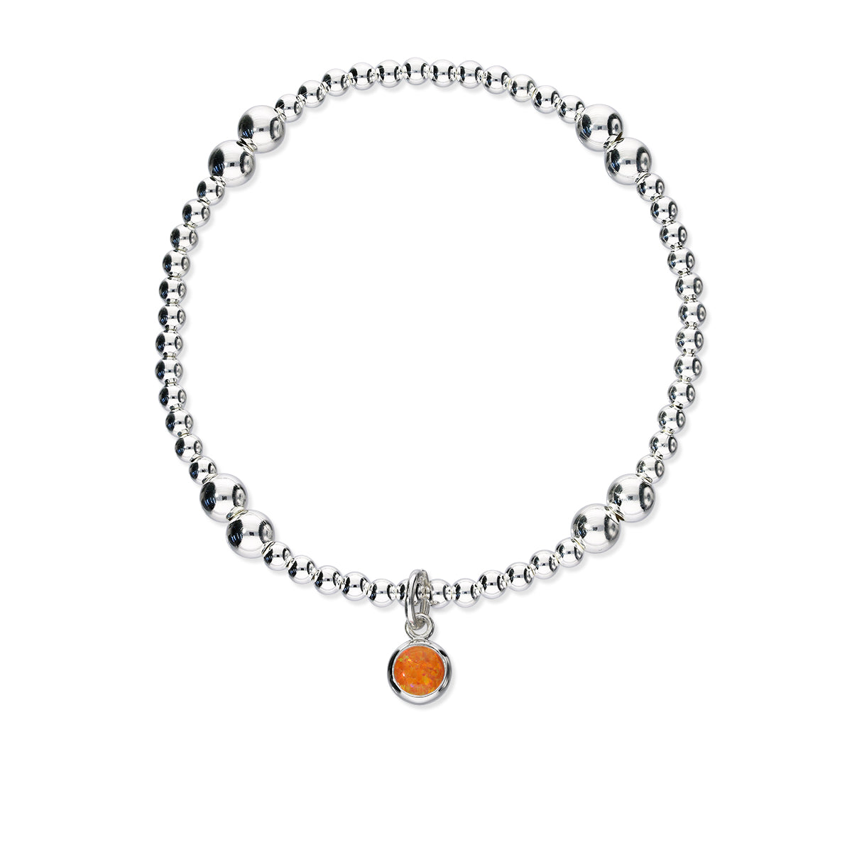 Harlequin Silver Stretch Bracelet SSBL11