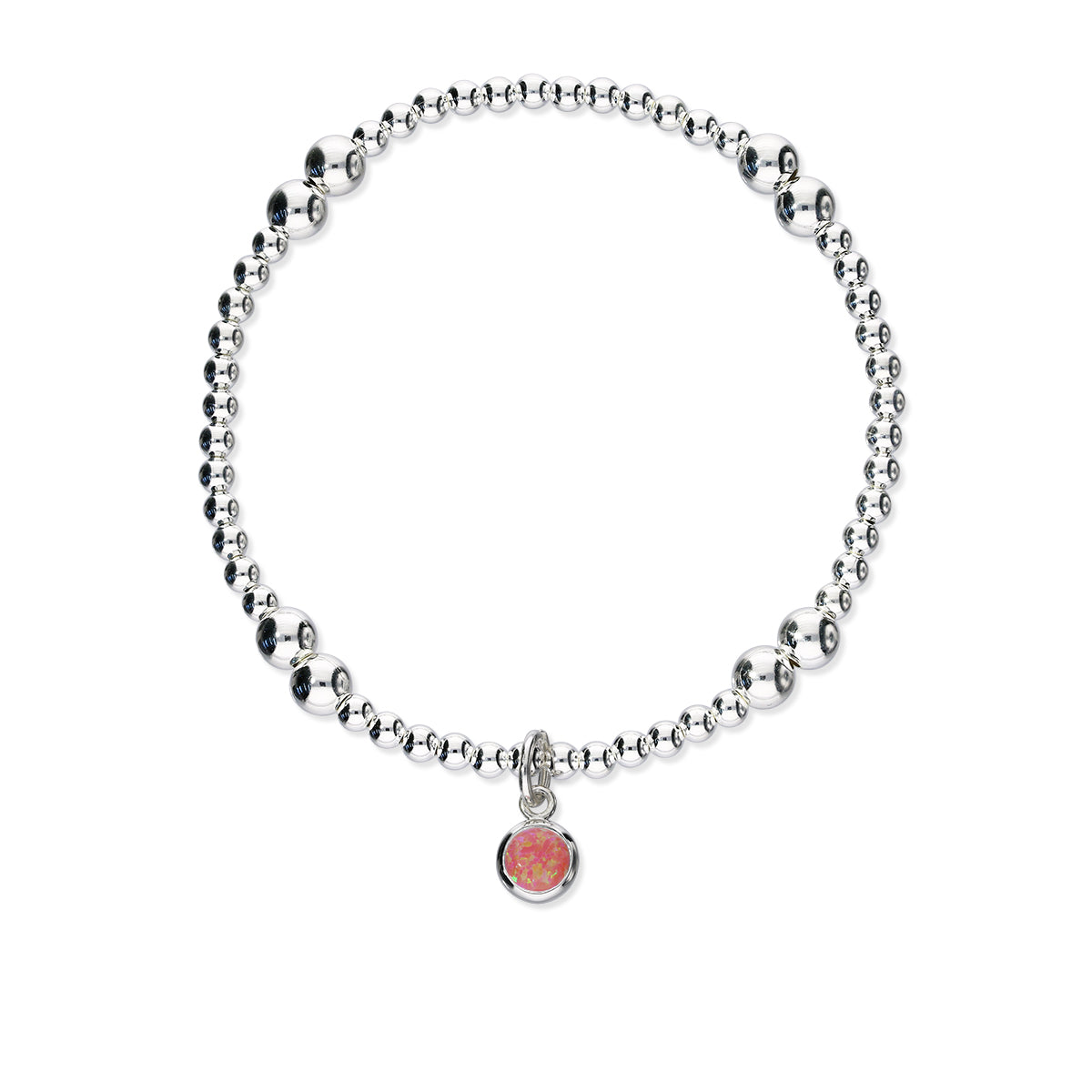 Harlequin Silver Stretch Bracelet SSBL11