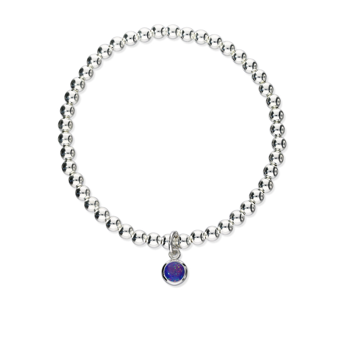 Harlequin Silver Stretch Bracelet SSBL11