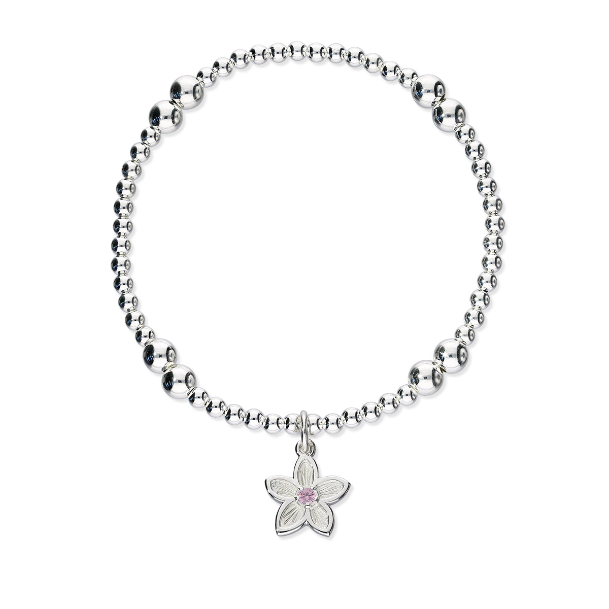 Happy Valley Silver Stretch Bracelet SSBL12