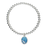 Georgia Allan Silver Stretch Enamel Bracelet SSEBL01