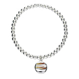 Orbit Silver Stretch Enamel Bracelet SSEBL02