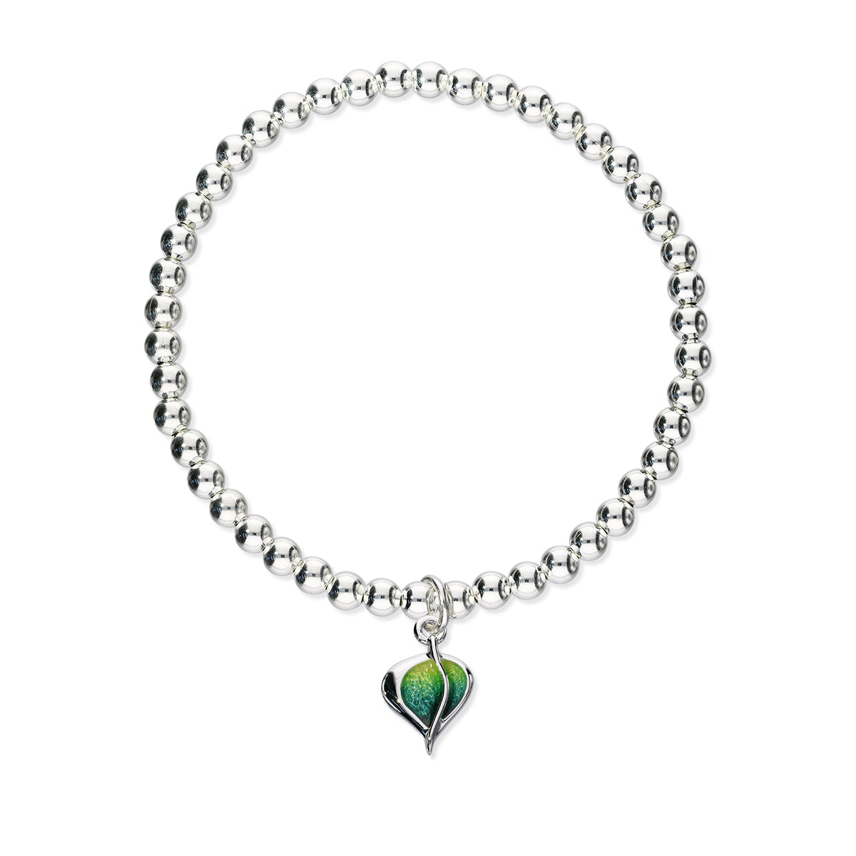 Leah Silver Stretch Enamel Bracelet SSEBL06