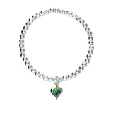 Leah Silver Stretch Enamel Bracelet SSEBL06