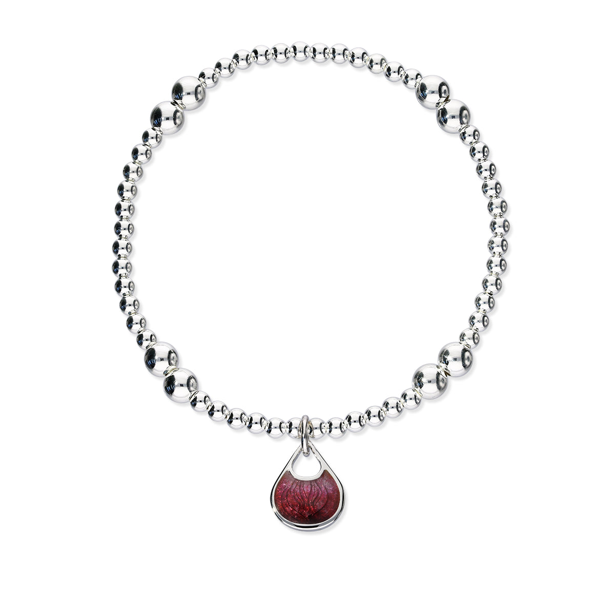 Elements Silver Stretch Enamel Bracelet SSEBL07