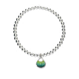 Elements Silver Stretch Enamel Bracelet SSEBL08