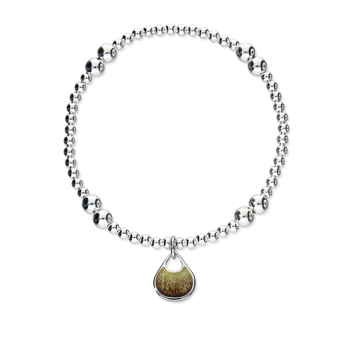 Elements Silver Stretch Enamel Bracelet SSEBL08