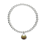 Elements Silver Stretch Enamel Bracelet SSEBL08