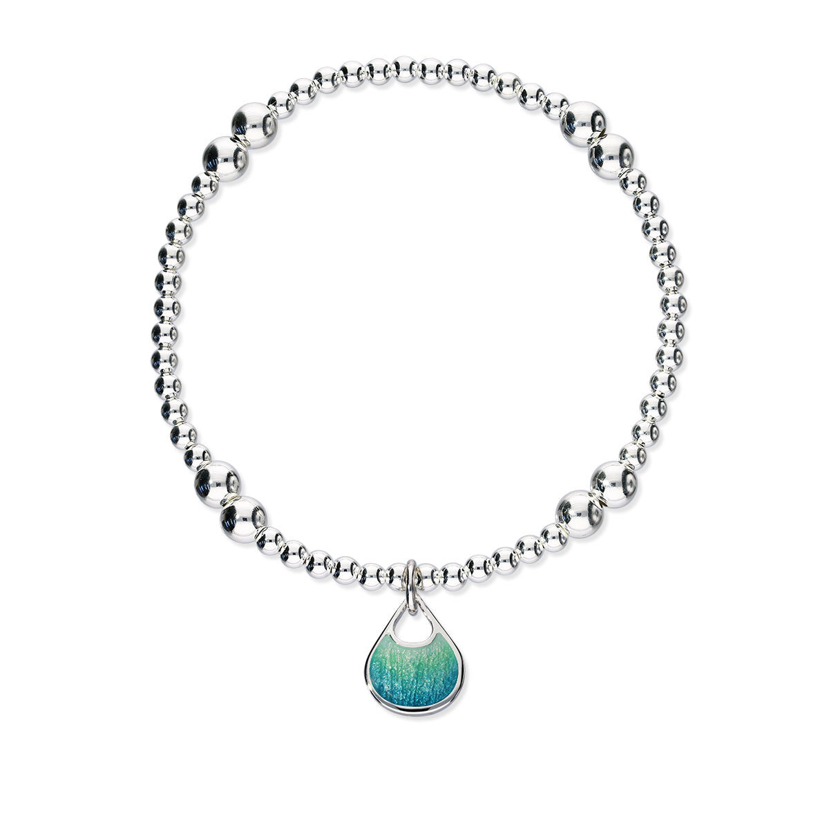 Elements Silver Stretch Enamel Bracelet SSEBL08