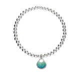 Elements Silver Stretch Enamel Bracelet SSEBL08