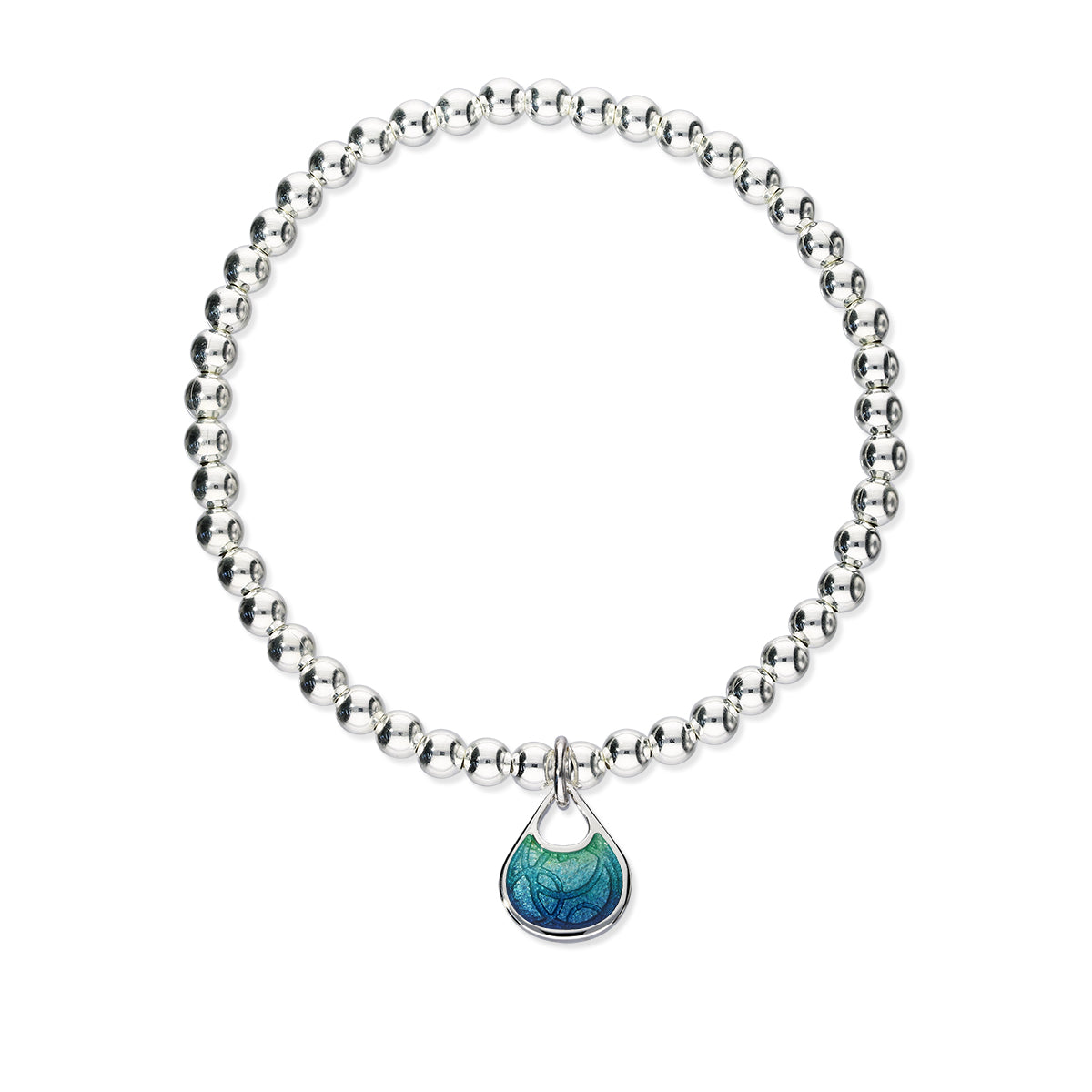 Elements Silver Stretch Enamel Bracelet SSEBL09