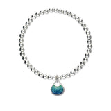 Elements Silver Stretch Enamel Bracelet SSEBL09