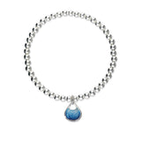 Elements Silver Stretch Enamel Bracelet SSEBL09