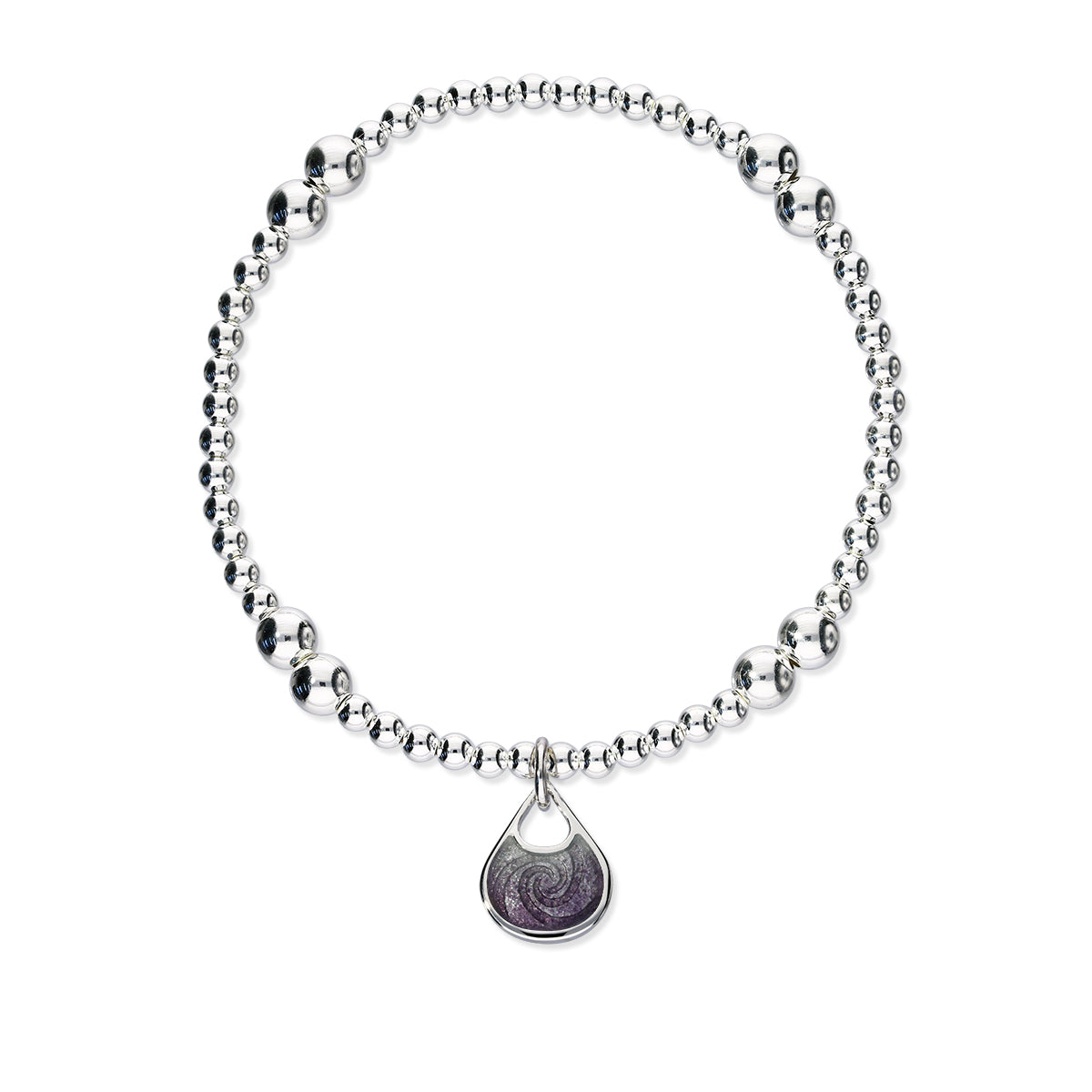 Elements Silver Stretch Enamel Bracelet SSEBL10