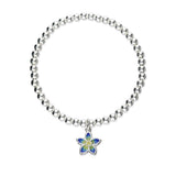 Happy Valley Silver Stretch Enamel Bracelet SSEBL12