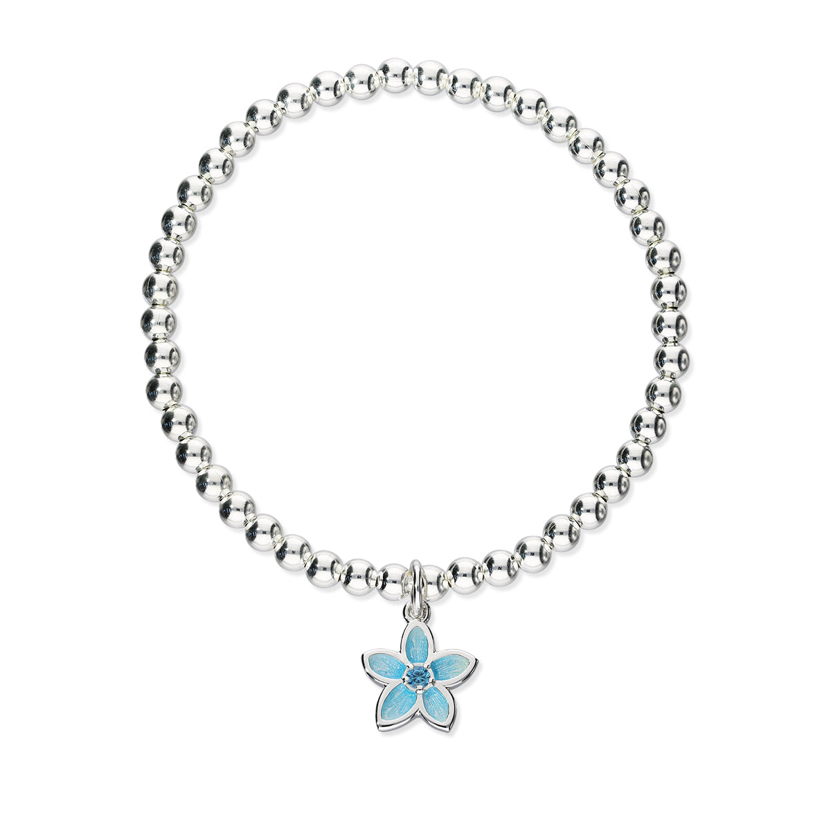Happy Valley Silver Stretch Enamel Bracelet SSEBL12