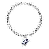 Saltire Silver Stretch Enamel Bracelet SSEBL13