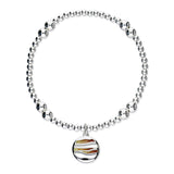 Orbit Silver Stretch Enamel Bracelet SSEBL02