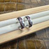 Simply Stylish Enamel Hoop Earrings EE659