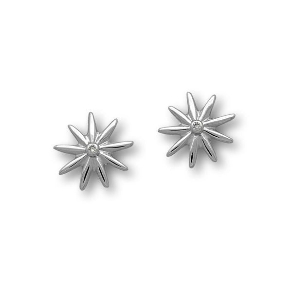 Daisy Silver Earrings CE434 Cubic Zirconia