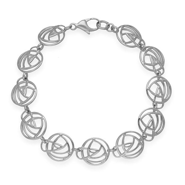 Charles Rennie Mackintosh Silver Bracelet BL242