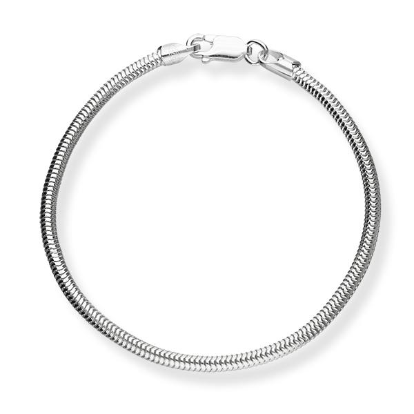 Sterling Silver Charm Bracelet BL496