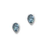 March Birthstone Silver Earrings CE354