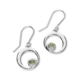 August Birthstone Silver Earrings CE361