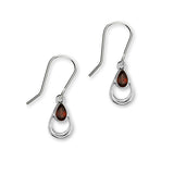 January Birthstone Silver Earrings CE403