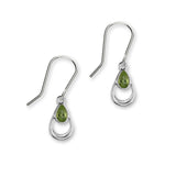 August Birthstone Silver Earrings CE408