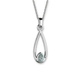 November Birthstone Silver Pendant CP318