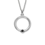 September Birthstone Silver Pendant CP336