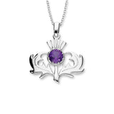 Thistle Silver Pendant CP6 Amethyst