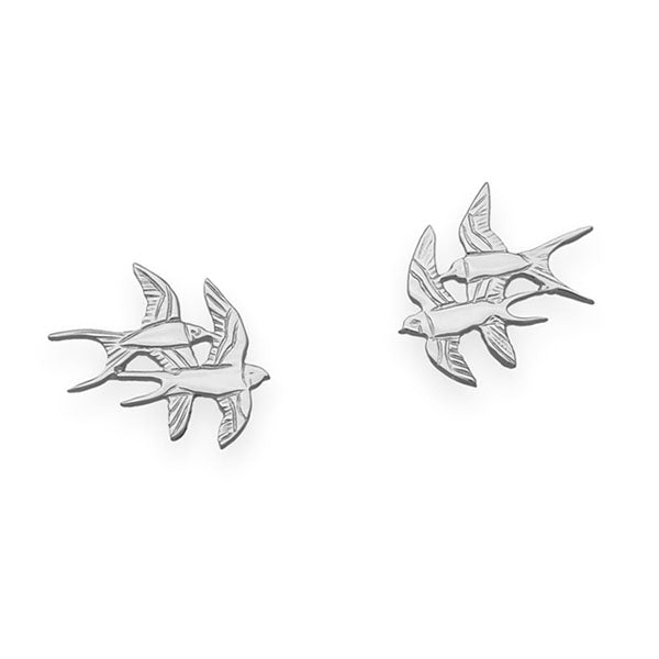 Nature In Flight Silver Earrings E123