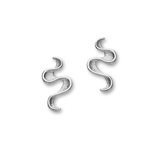 Mirran Ripples Silver Earrings E1755