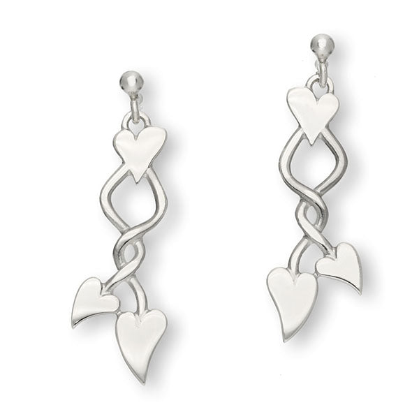 Hearts Silver Earrings E1781
