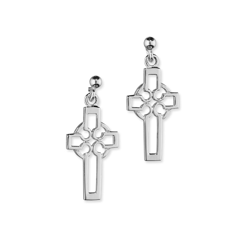 Crosses Silver Earrings E180